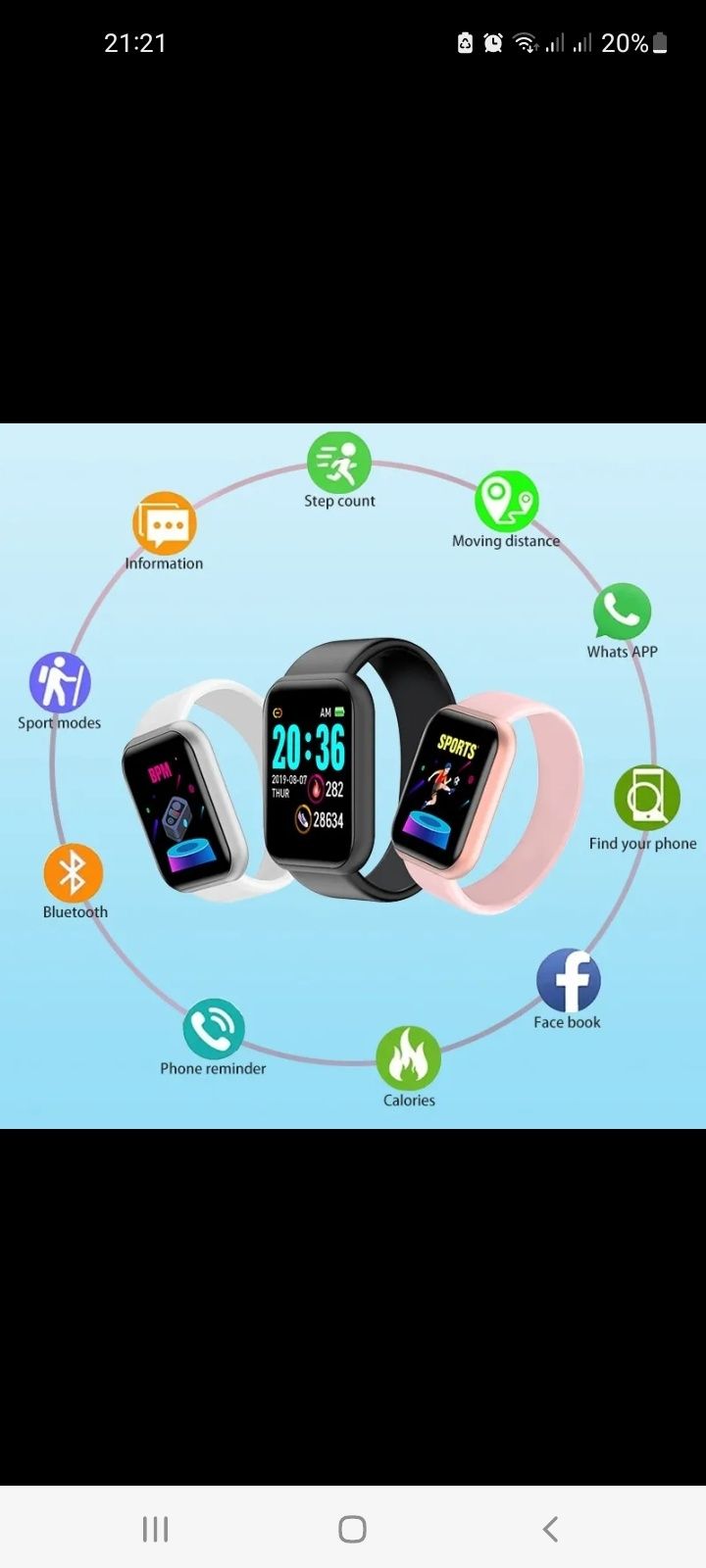 Smartwatch em caixa