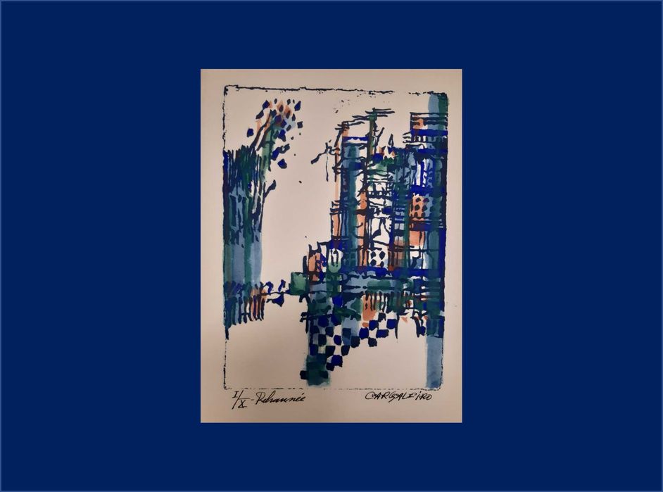 CARGALEIRO Serigrafia Intervencionada manualmente