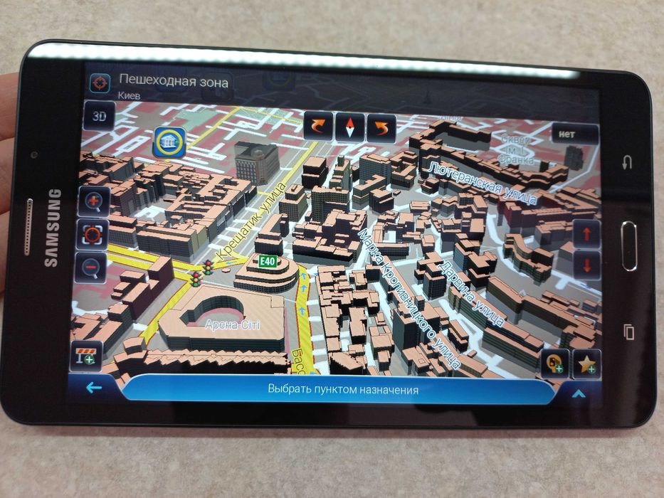 Потужна вантажна GPS навігація TIR / ADR Samsung 7". 4G. Карти 2025р!