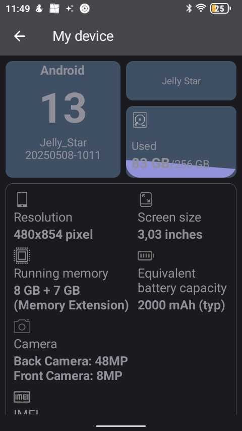 Smartphone Unihertz Jelly Star android mais pequeno que existe
