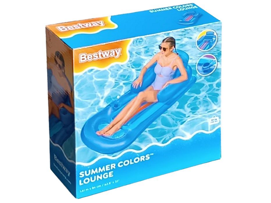 Dmuchany materac z oparciem - Bestway 161x84cm