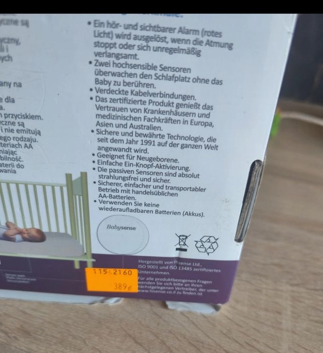 Monitor oddechu dla dziecka