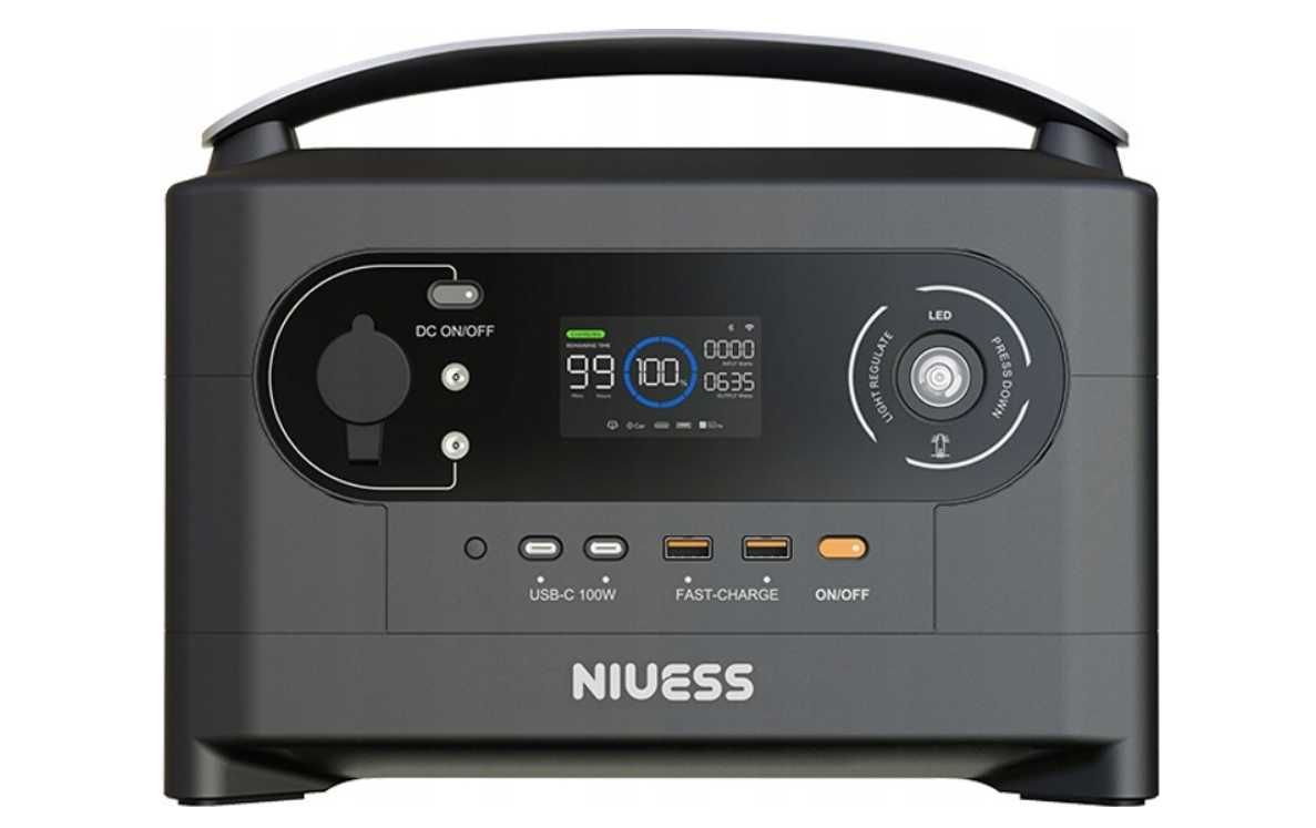 Stacja zasilania NIUESS 700W 512Wh LiFePO4 powerbank camping dom