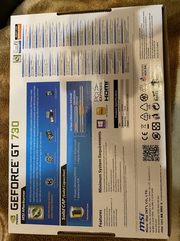 Відеокарта MSI GeForce GT 730