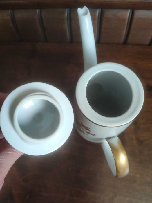 Serwis do kawy Lichte (NRD/ PRL) piękna porcelana elementy