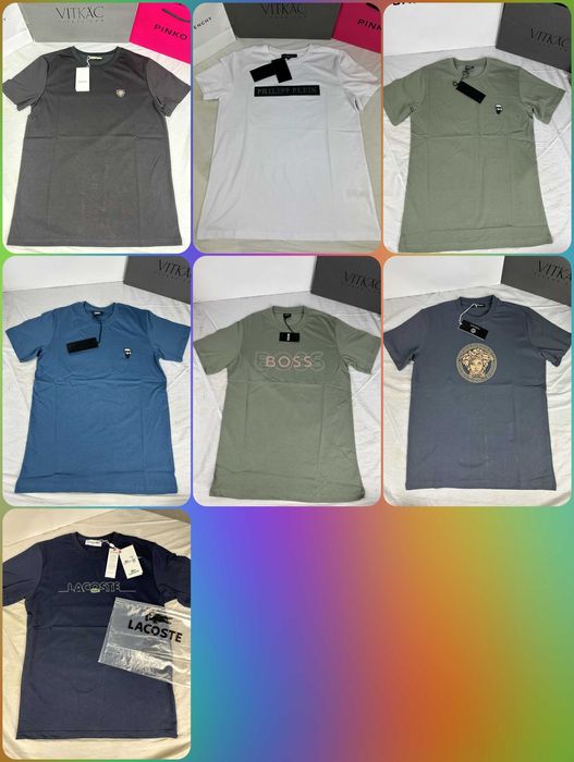 Koszulka philipp plein t-shirt lacoste koszulki boss męskie nowość