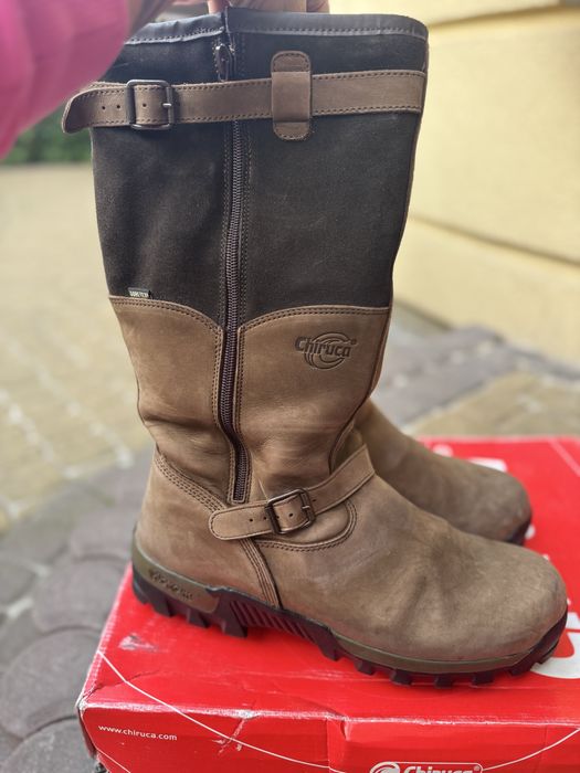 Чоботи шкіряні водонепроникні  Chiruca Iceland 44 Gore tex Brown