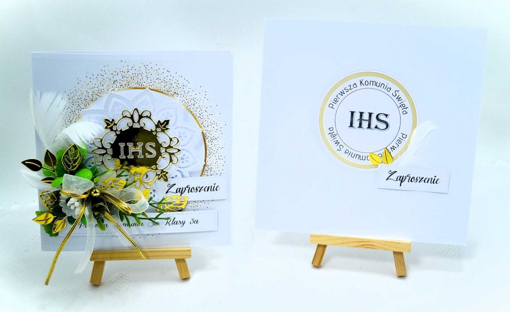 Zaproszenia I Komunia Św. spersonalizowane dla Wychowawcy Klasy