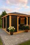Altana ogrodowa 3m x 3m Altanka drewniana nowoczesna Domek - PRODUCENT