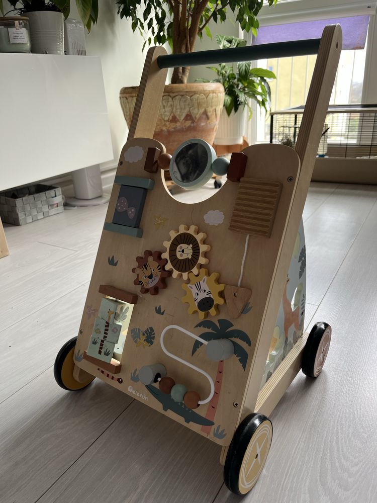 Elefun drewniany pchacz edukacyjny