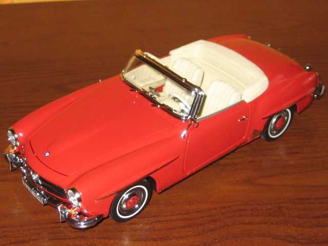 Модель mercedes SL 190 cabrio масштаб 1:18