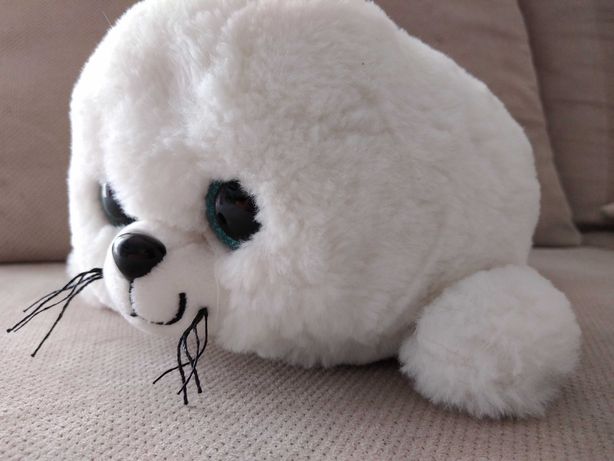 maskotka pluszak zwierzątko foka foczka biała TY
