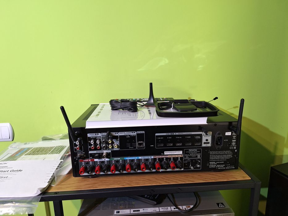 7.2 Denon Avr-X1500H Wi-Fi BT Heos Atmos  Vision Alexa Hdr 4K60p ARC