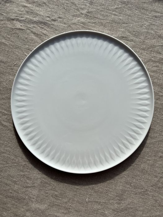 Zestaw śniadaniowy Thomas bialy ze srebrną dekoracją