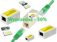 Łącznik Adapter ethernetowy INLINE COUPLER UTP k.5e 2xRJ-45. 10 SZTUK