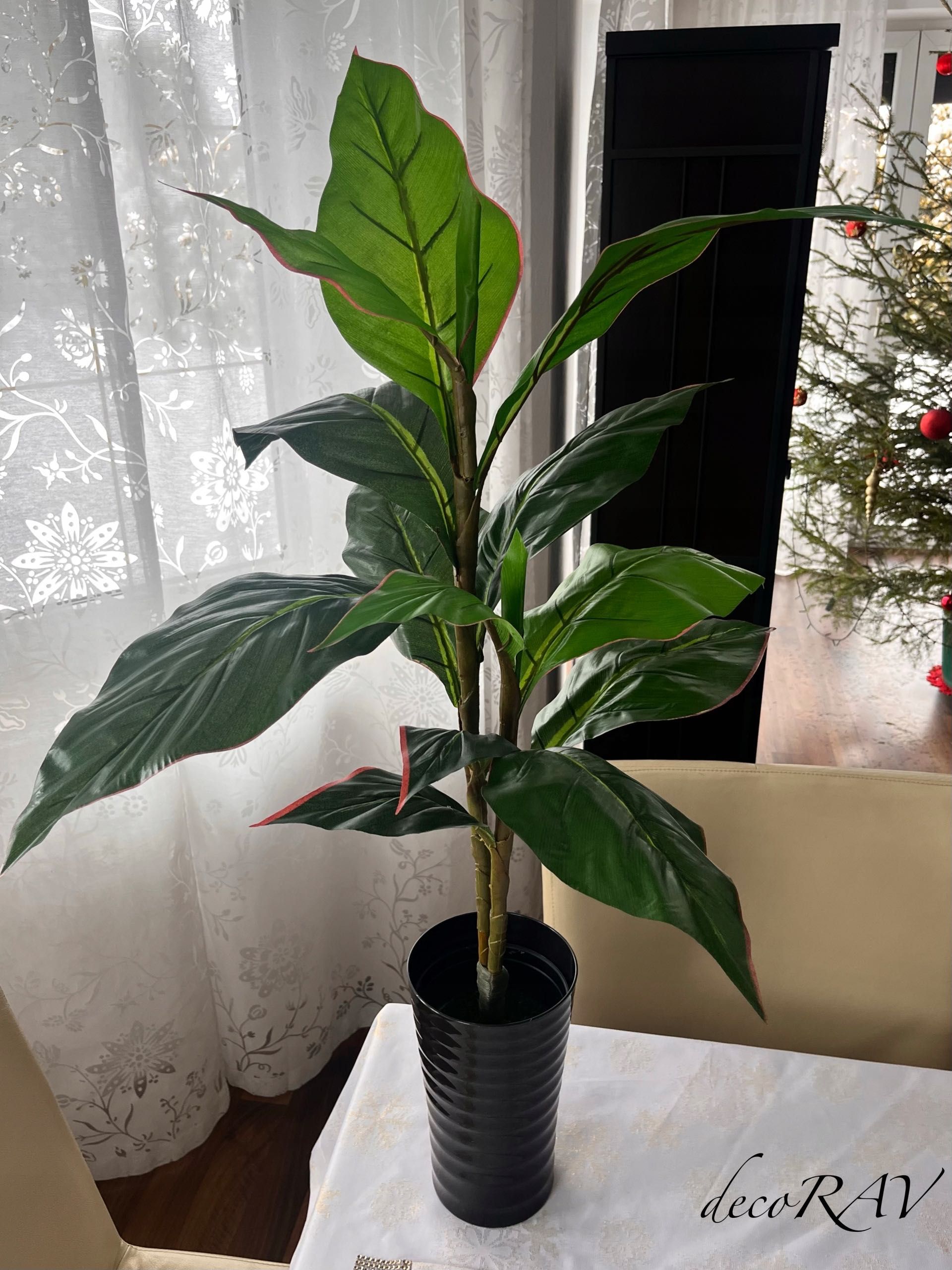 Kwiat doniczkowy Sztuczny 100cm Bananowiec Karłowaty w Doniczce