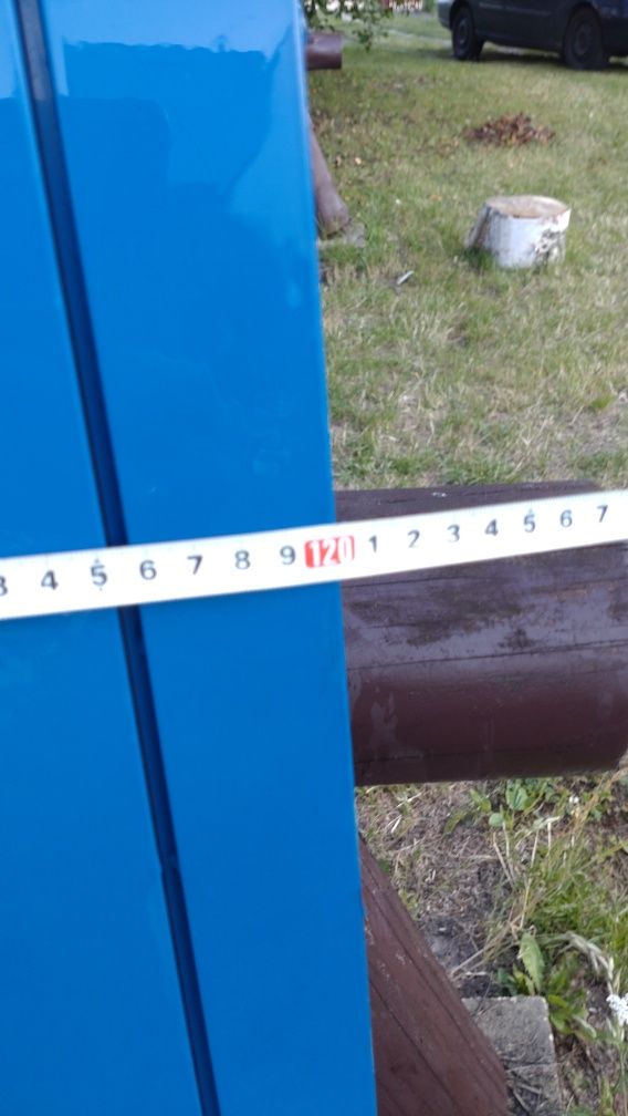 Drzwi przemysłowe aluminiowe 110/203 cm z futryną
