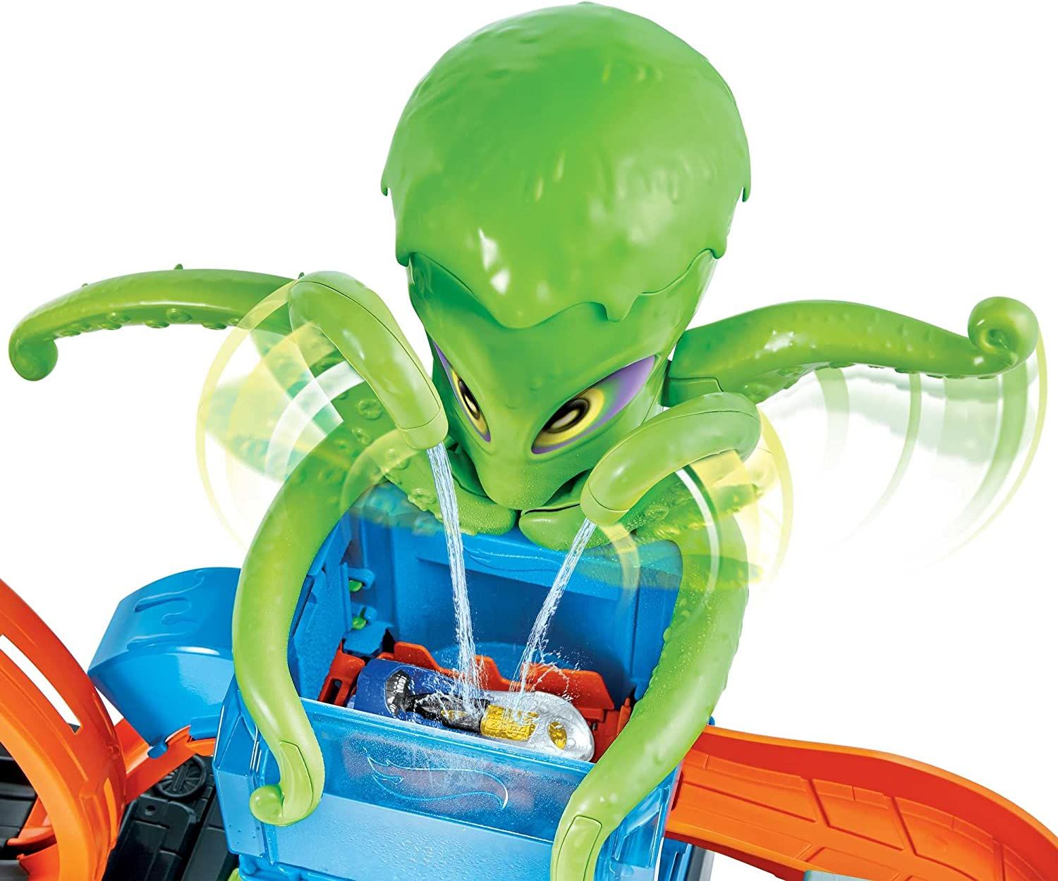 Mega długi tor z wodą Hot Wheels City Color Reveal Ultimative