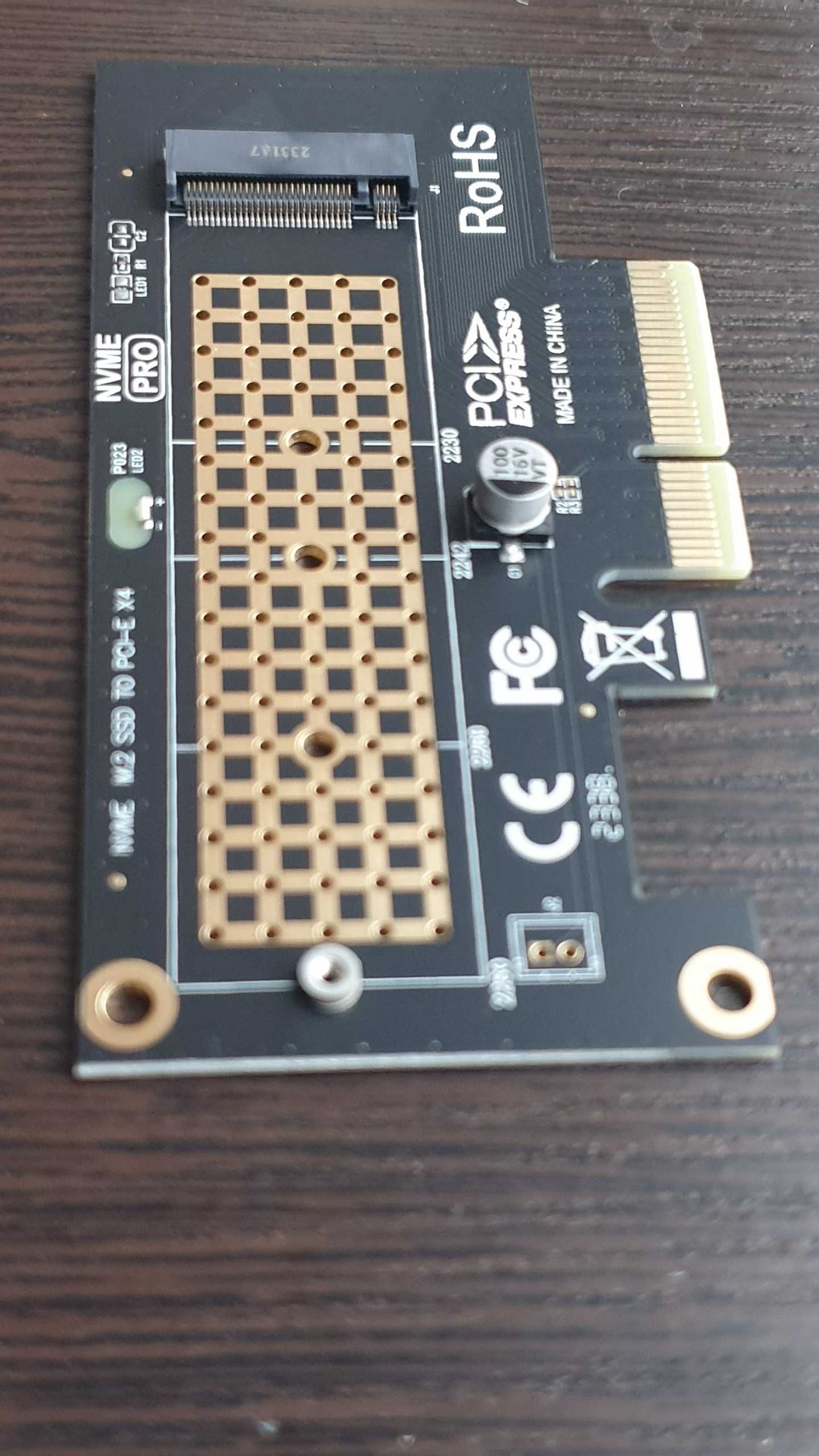 Перехідник (адаптер) M.2 NVMe to PCI-E 4.0/3.0 x4