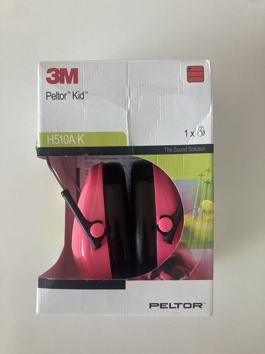 Nauszniki słuchawki ochronne dla dzieci 3M Peltor Kid różowe