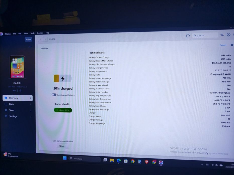 Tablet Apple iPad mini (6nd Gen) 8,3" 4 GB / 64 GB fioletowy