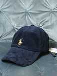 Кепка вельветова Polo Ralph Lauren Velvet темно синя
