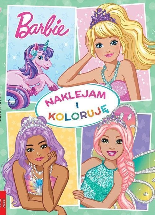 Barbie Dreamtopia Naklejam I Koloruję  .