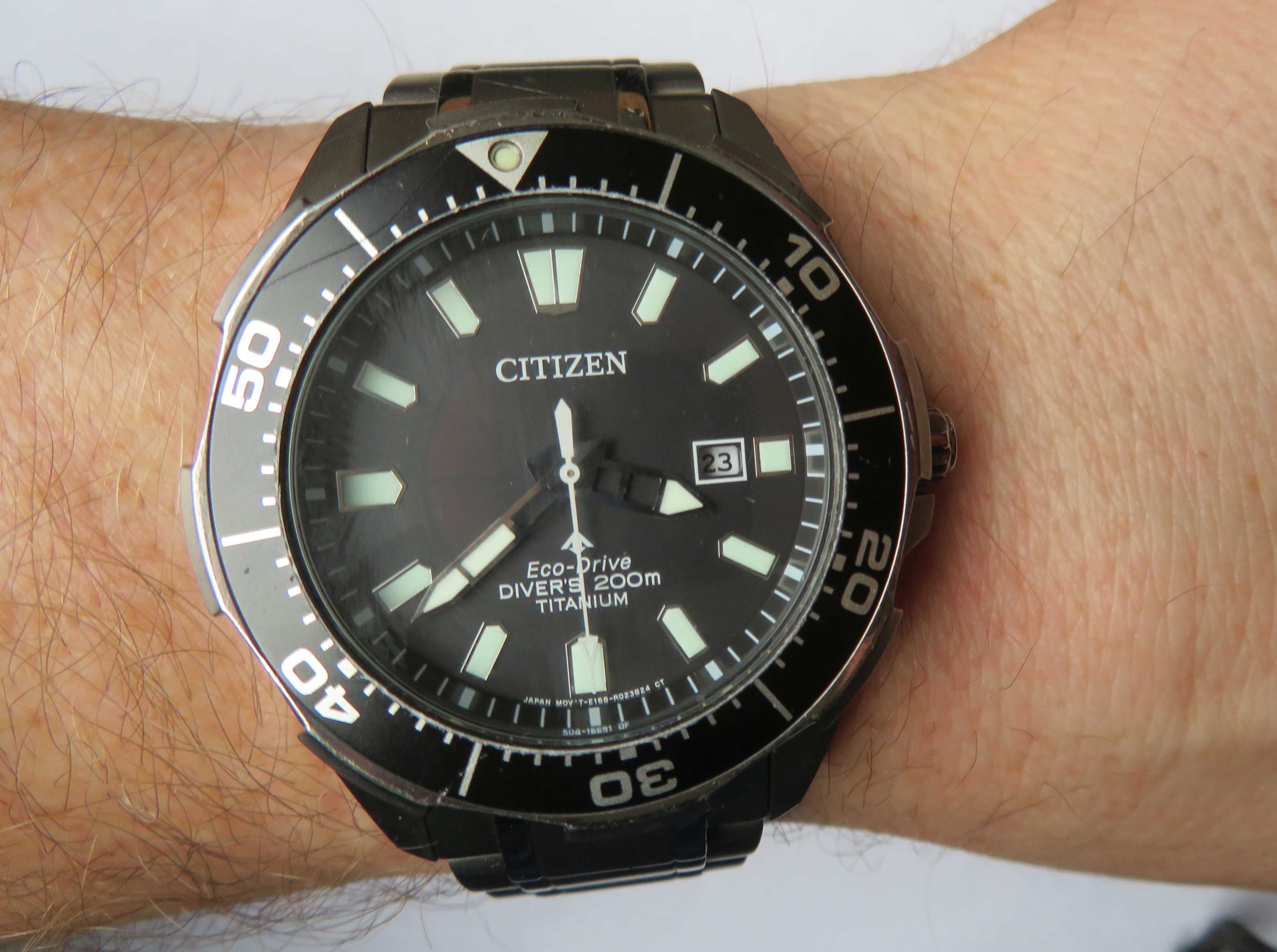 zegarek diver citizen Promaster  tytanowy cały