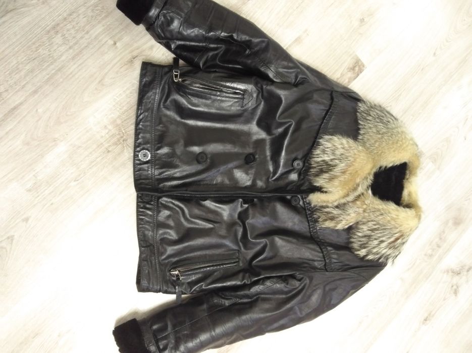 Куртка-дубленка теплая