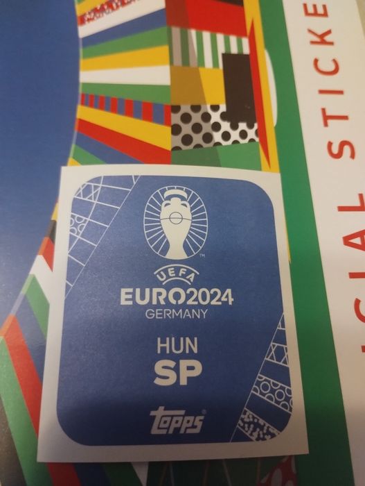 Topps euro 2024 rzadka złota naklejka willi Orban Hun sp