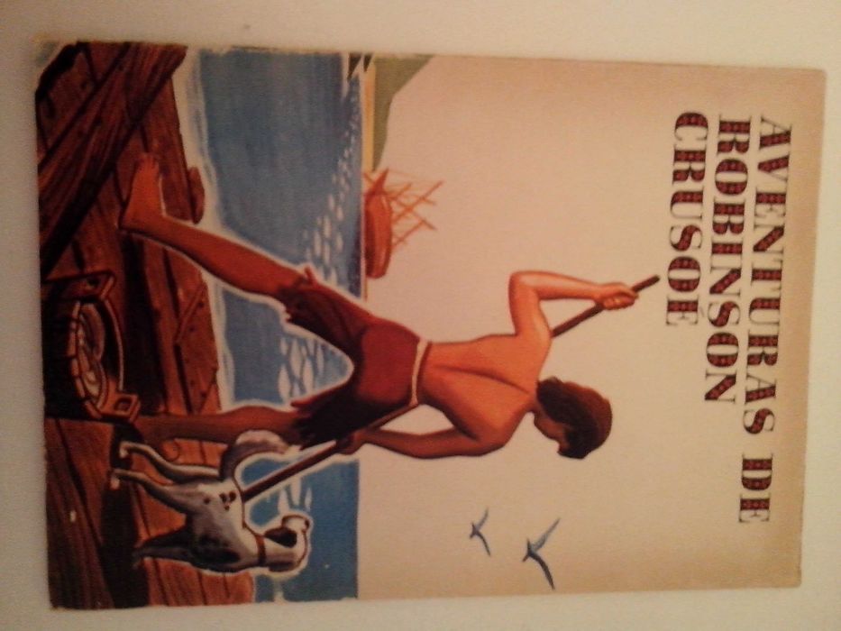 Livro " As aventuras de Robison Crusoe"