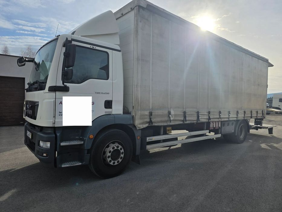 MAN TGM 15.250 /18.250 /FIRANKA / RAMA DO ZABUDOWY / WYWROTKA / HAKOWIEC / MANUALNA  8 METRÓW / 20 palet