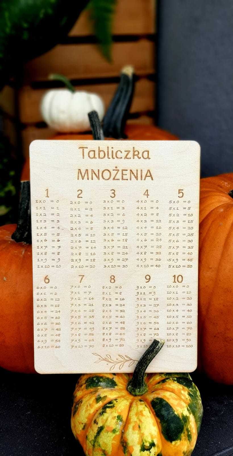 Tabliczka mnożenia prezent dekoracja