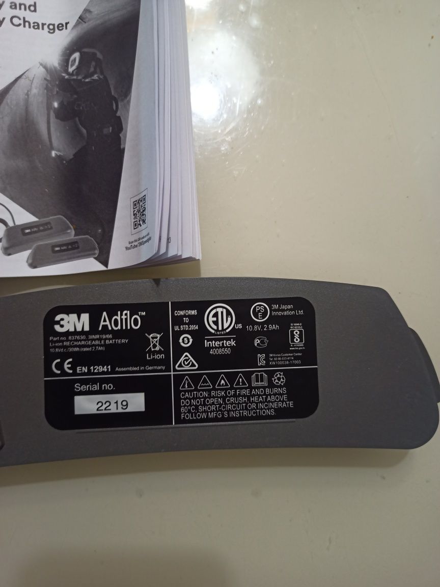 Аккумулятор LI-ION 3M ADFLO 837630 для маски сварщика
