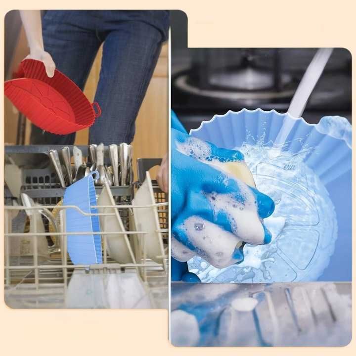 Silikonowy Wkład do Frytkownicy Beztłuszczowej Wielorazowy Zestaw 3szt
