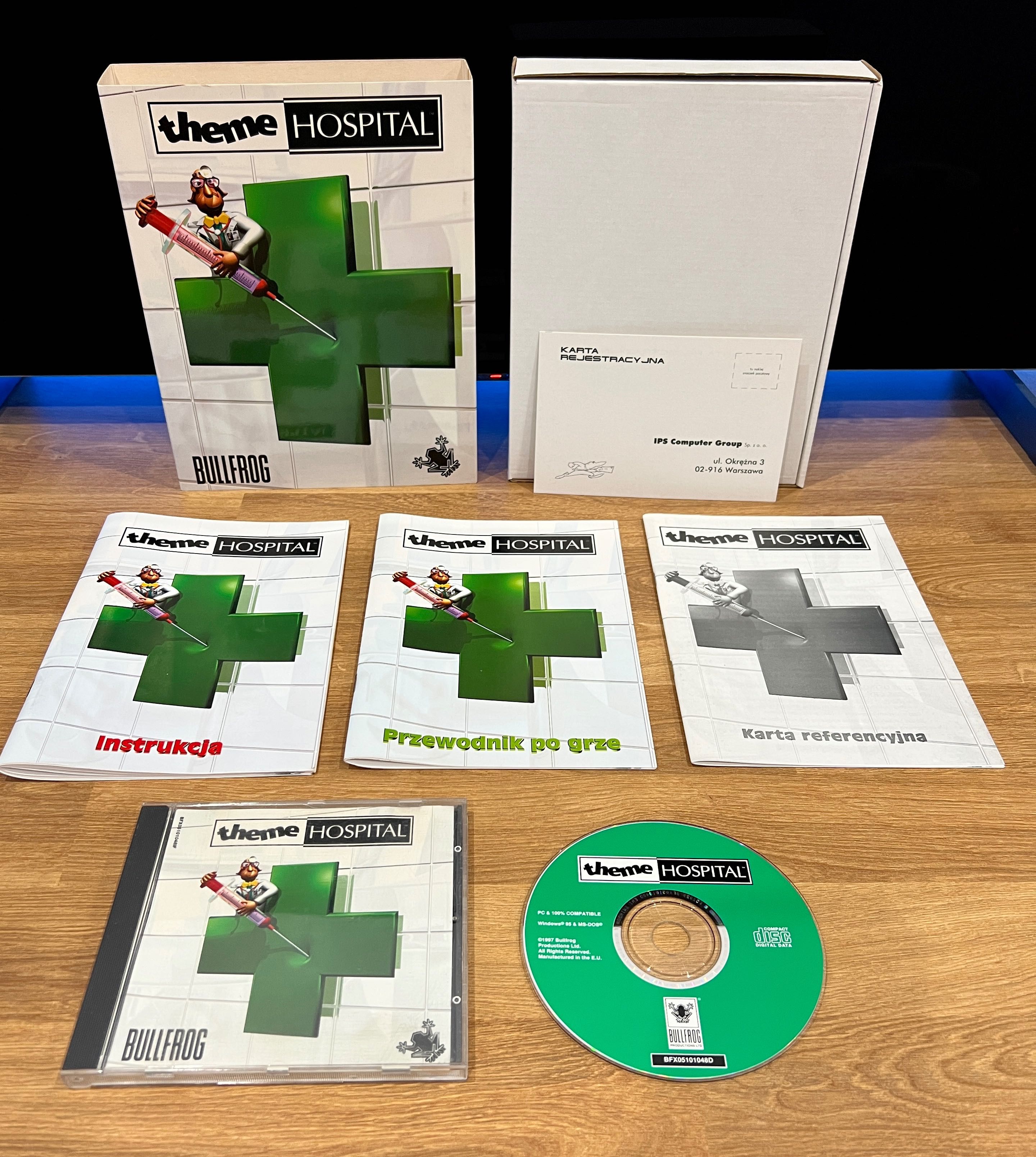 Theme Hospital (PC PL 1997) BIG BOX polskie premierowe wydanie IPS