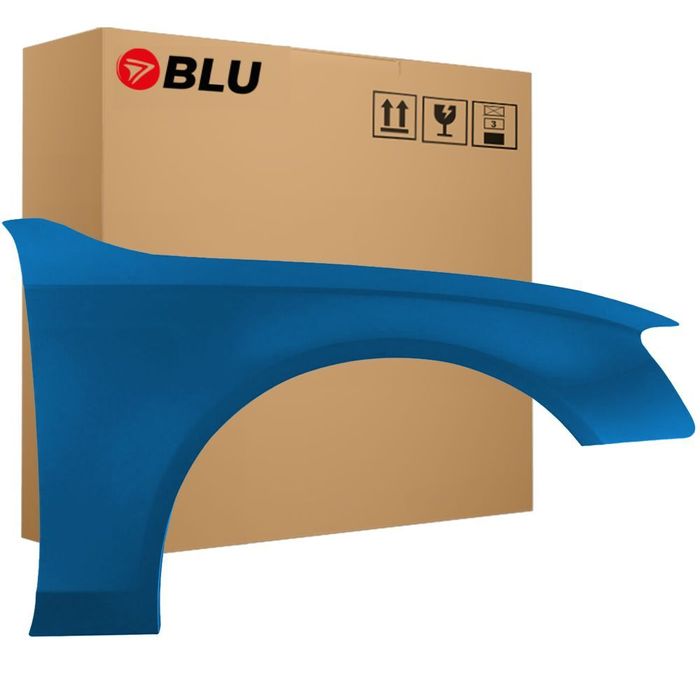 BLU Błotnik AUDI A4 B8 S4 LX5V prawy niebieski 11-15 przód lift ArubaBlau