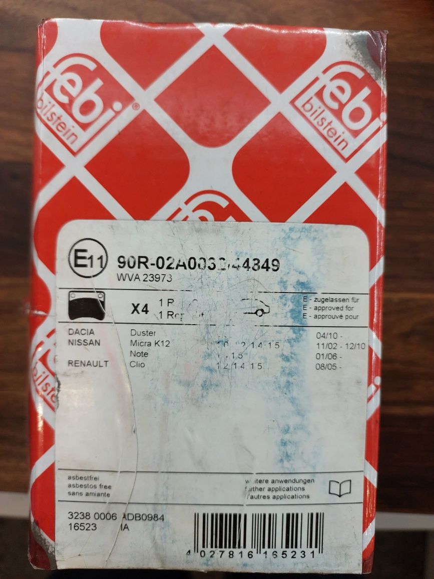 Pastilhas travão clio 4
