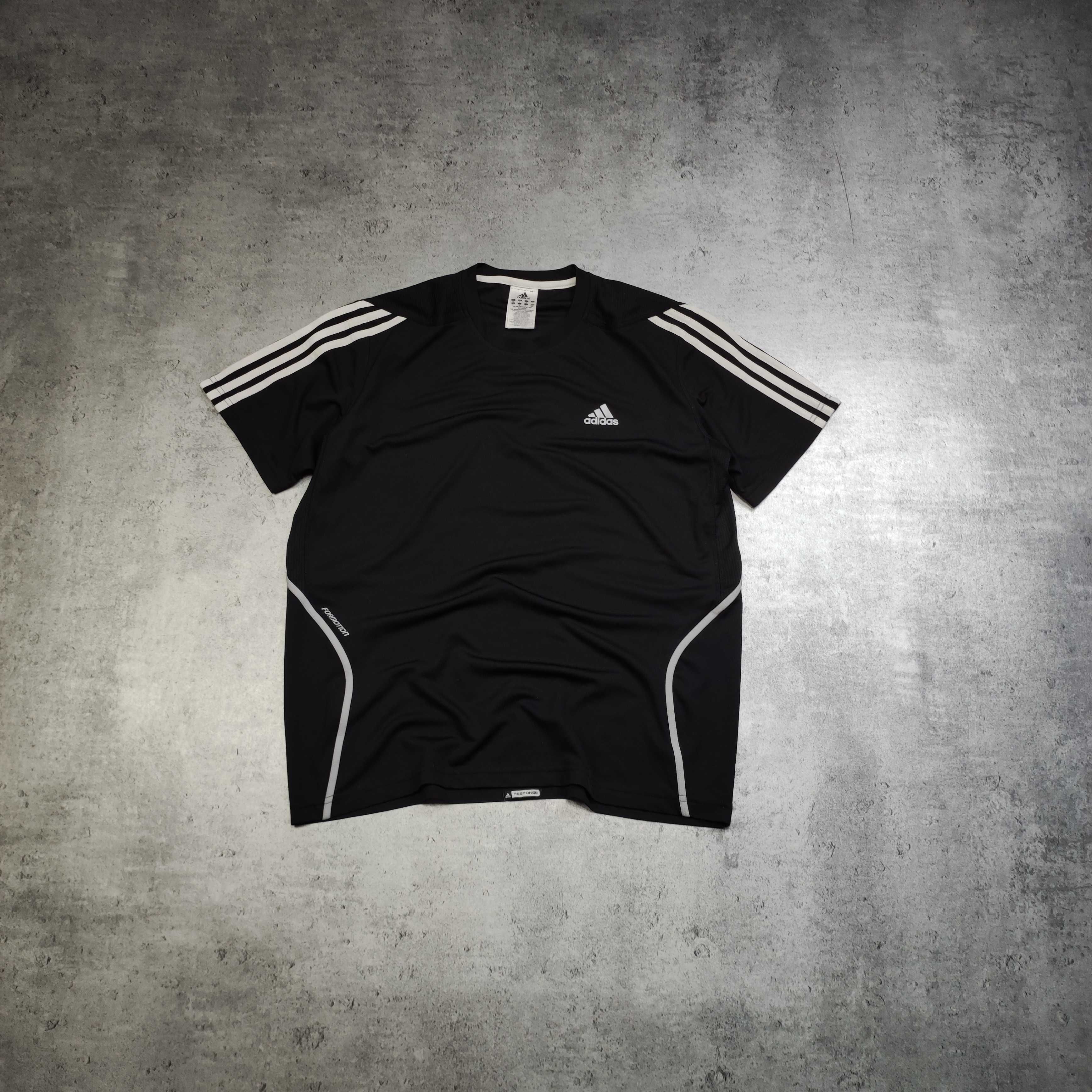 MĘSKA Koszulka Sportowa Formotion Czarna 3 Paski ClimaCool Aero Adidas