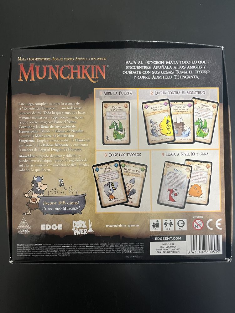 Jogo Munchkin (em espanhol)