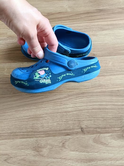 Kroksy chodaki klapki dla chłopca chłopięce niebieskie 24 25 w. 17