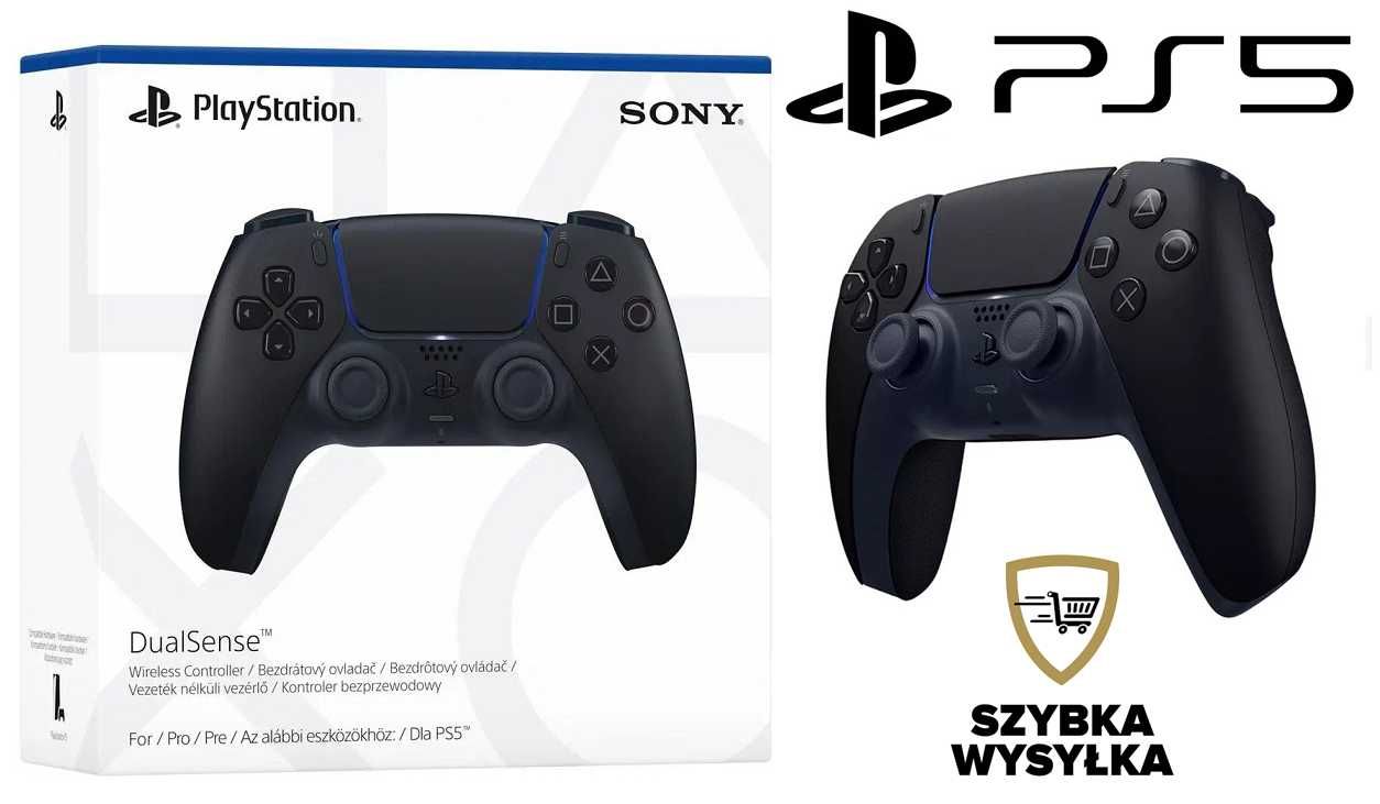 Pad do PS5 = DualSense CZARNY do konsoli PS5 = Wejherowo