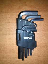 Ключи шестигранные TOPEX