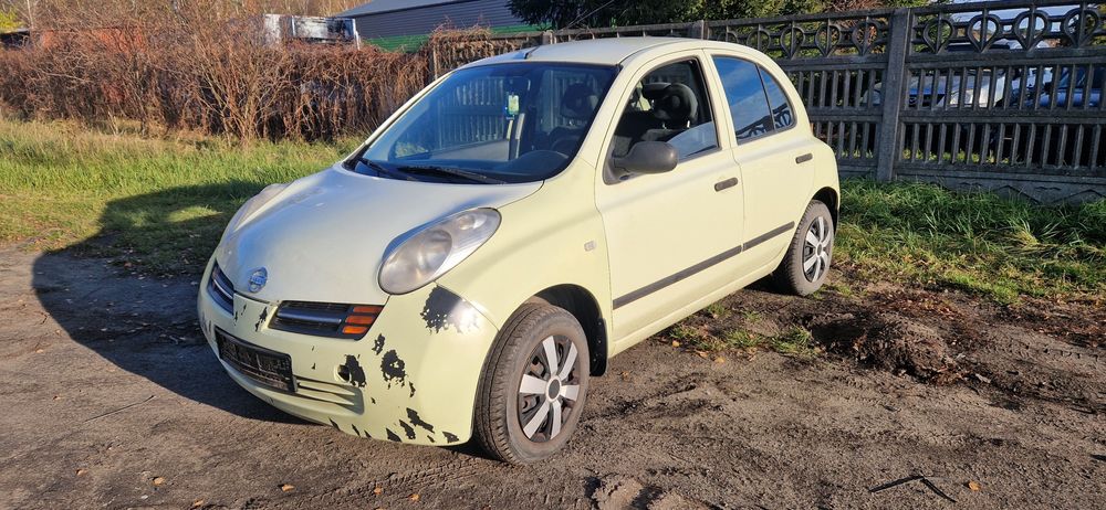 Części Micra K12 1.2 J11G Maska Drzwi Błotnik Silnik Lampa Szyba Fotel