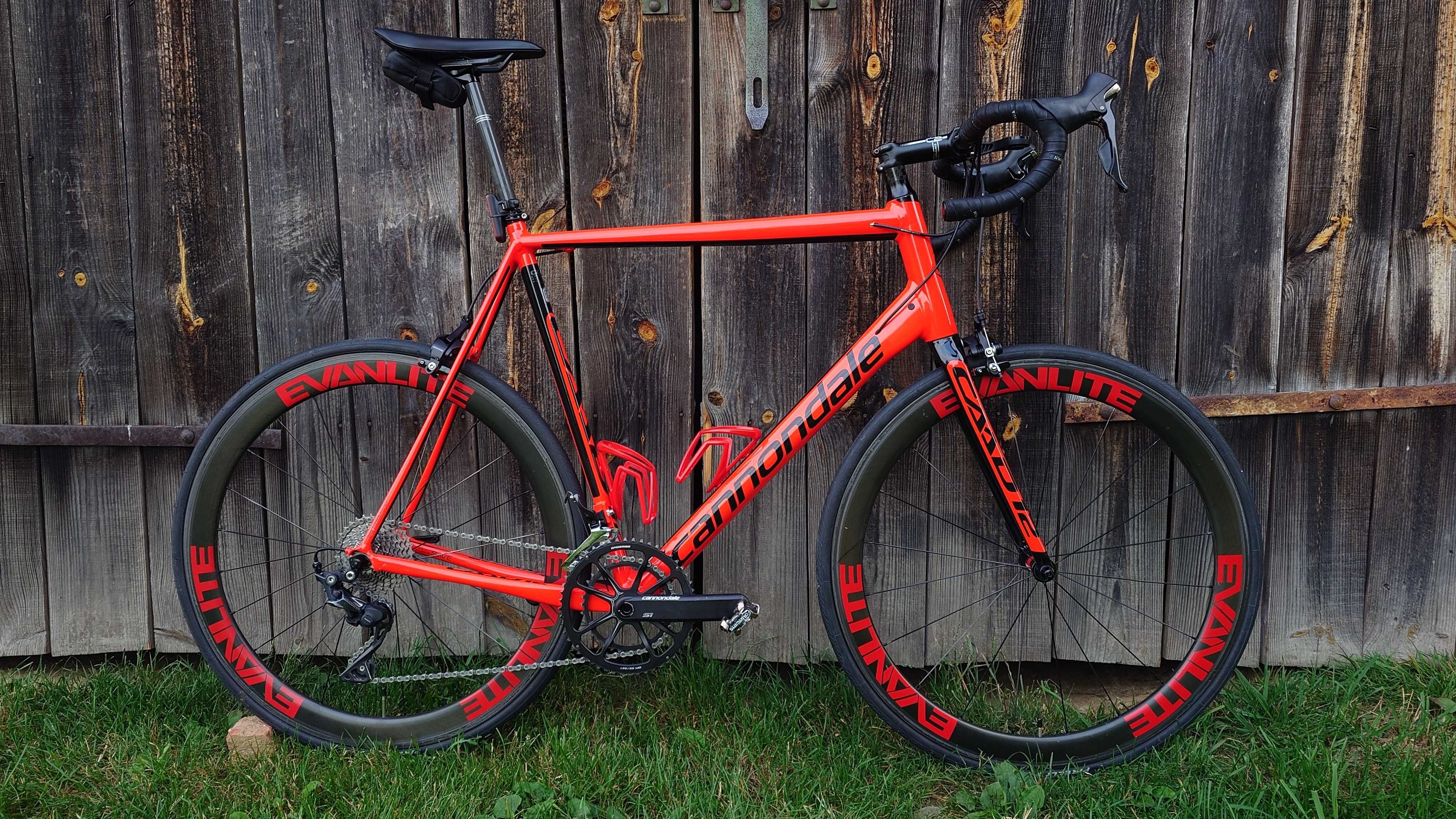 Cannondale CAAD12 Ultegra Acid Red Evanlite DT Swiss 240s Stages 63 cm