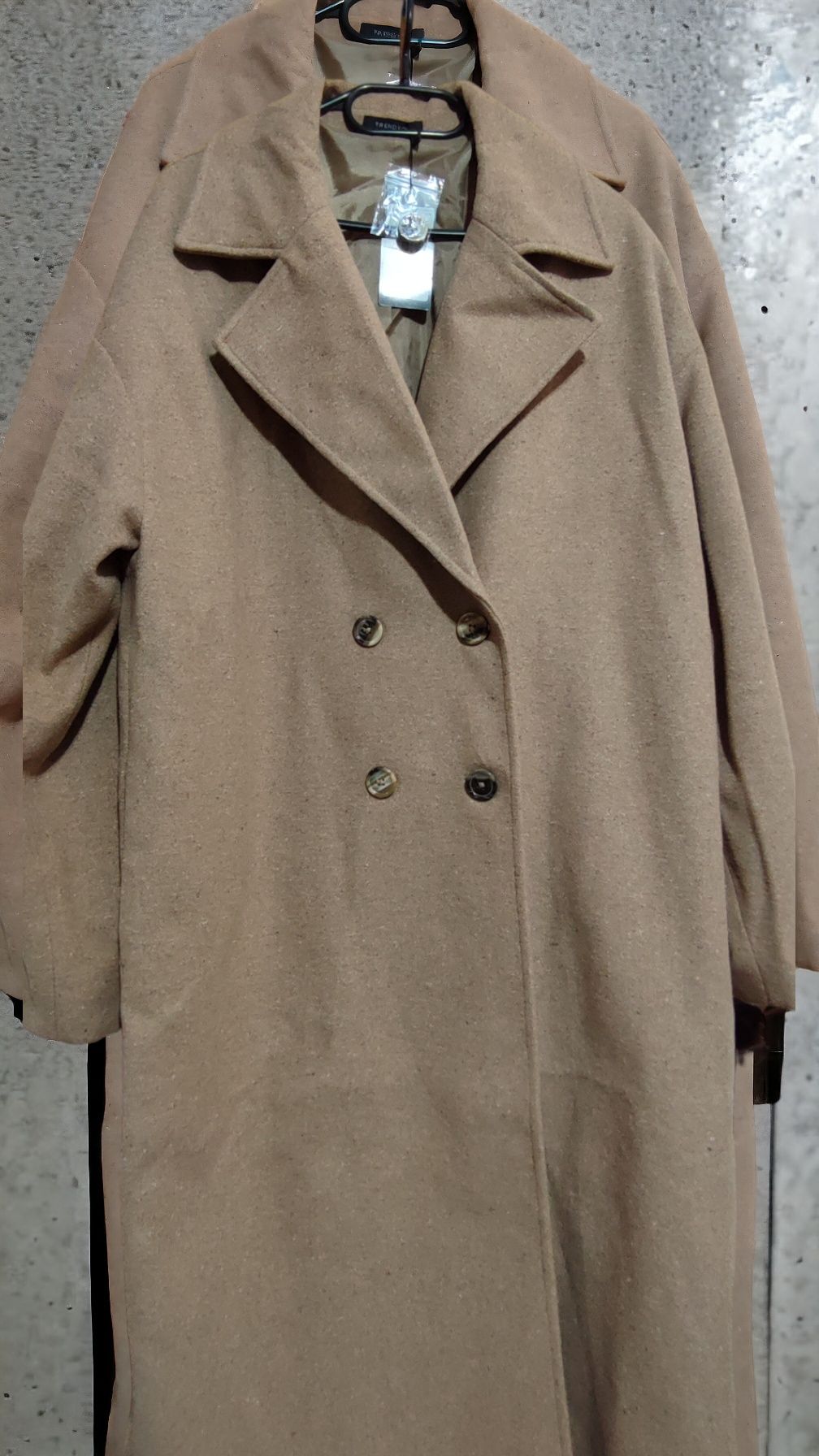 Świetny nowy klasyczny płaszcz damski Trendyol rozmiar XL 42