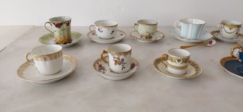 Chavenas porcelana antigas