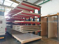 REGAŁY WSPORNIKOWE Jednostronne do blach płyt meblowych drewna H600cm