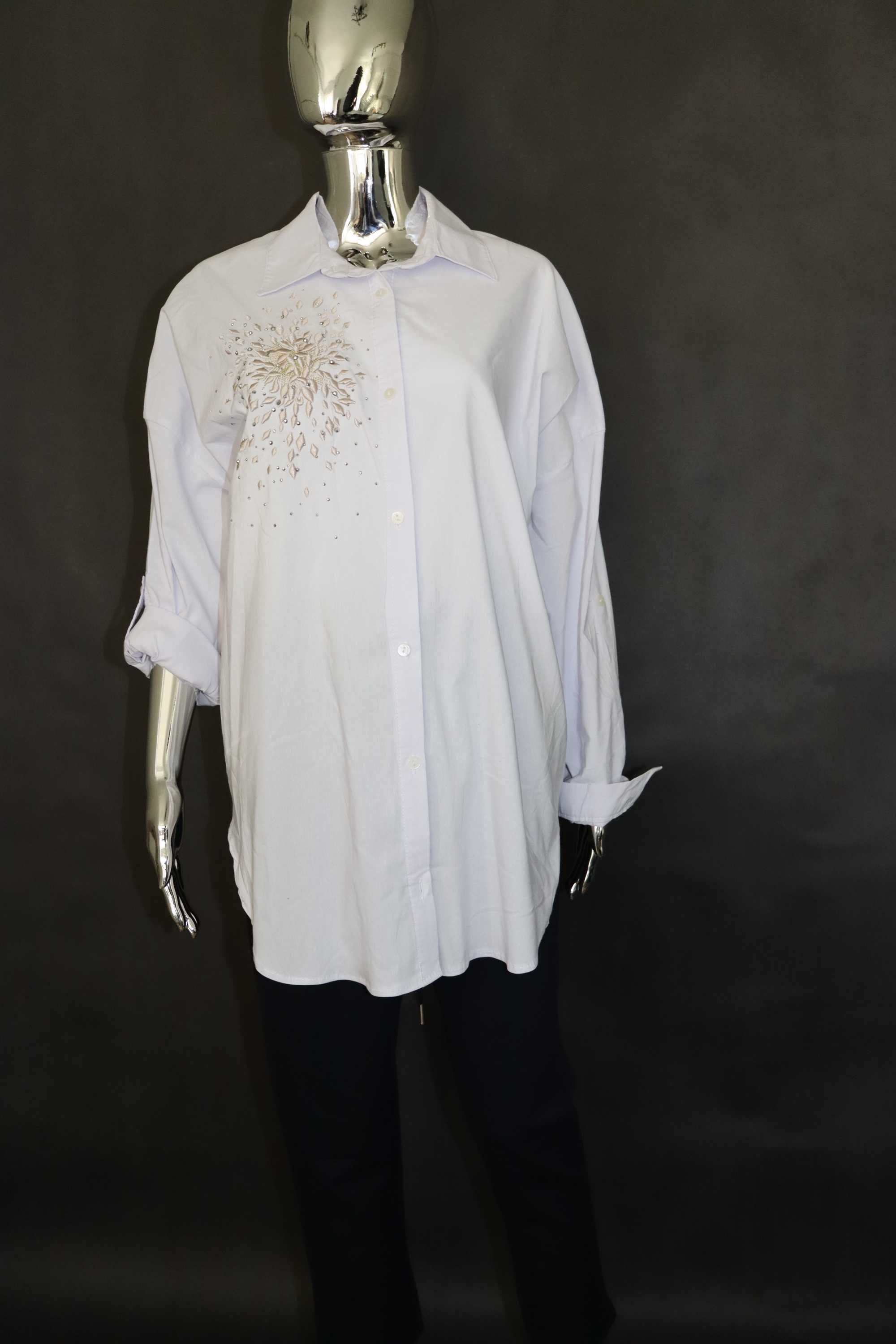 Koszula damska oversize biała XL