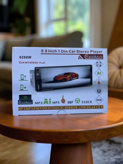 Магнітола в авто з екраном 6.9 carplay і пультом